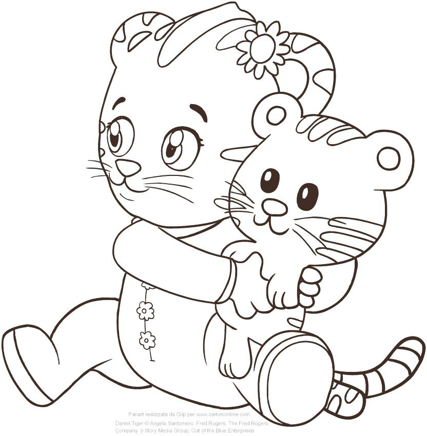 832x850 Daniel Tiger Coloring Pages Tiger Coloring Pages In Tiger Coloring