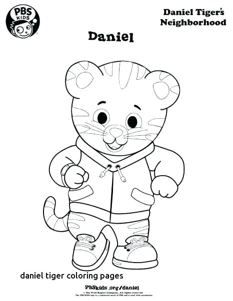 466x603 Daniel Tiger Coloring Page Tiger Coloring Page Tiger Cartoon
