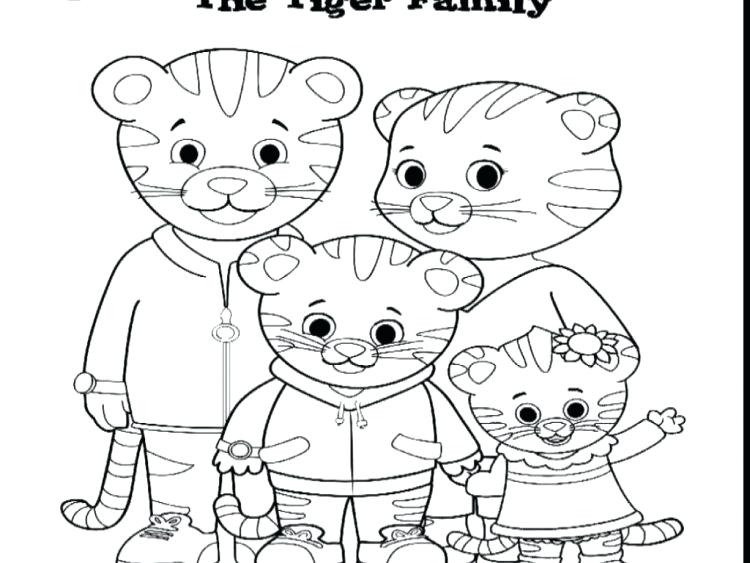 750x563 Daniel Tiger Coloring Page Tiger Coloring Page With Tiger Trolley