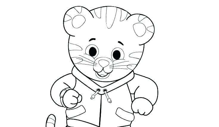 736x425 Daniel Tiger Coloring Pages Tiger Coloring Page Daniel Tigers