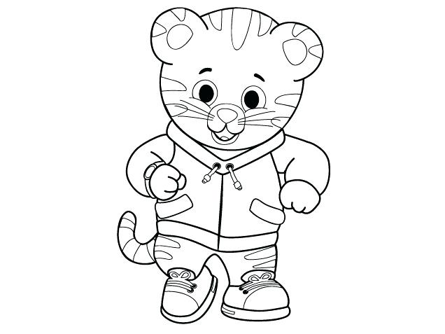 636x477 Daniel Tiger Coloring Pages Tiger Neighborhood Coloring Pages