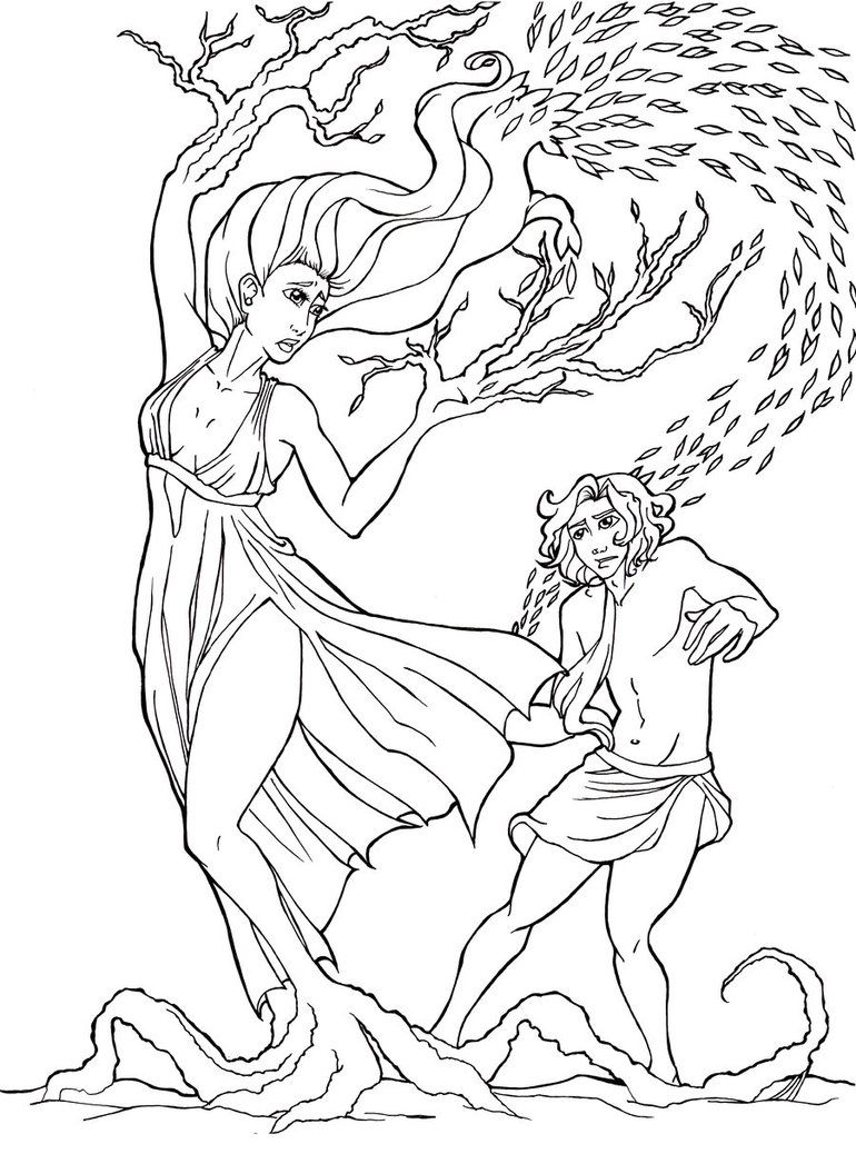 770x1038 Apollo And Daphne Coloring Pages