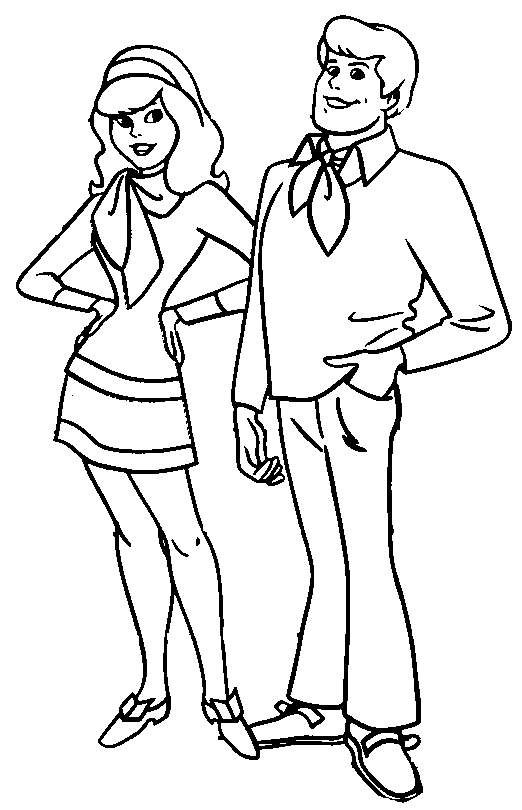 522x810 Daphne And Fred Coloring Pages Coloring Pages
