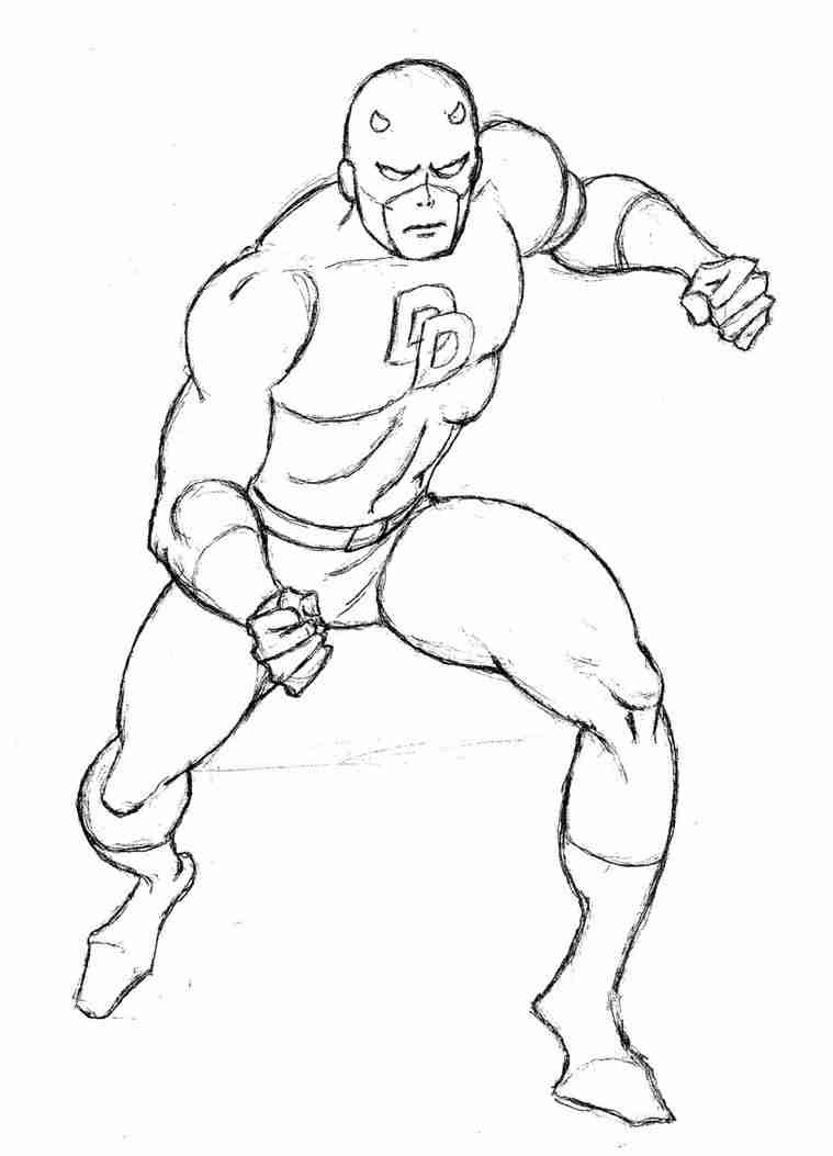 759x1053 Daredevil Coloring Pages Adorable Dare Devil
