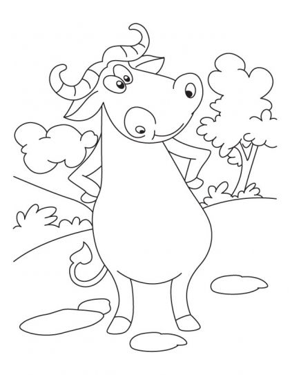 420x543 Dont Dare Bothering Angry Buffalo Coloring Pages Download Free