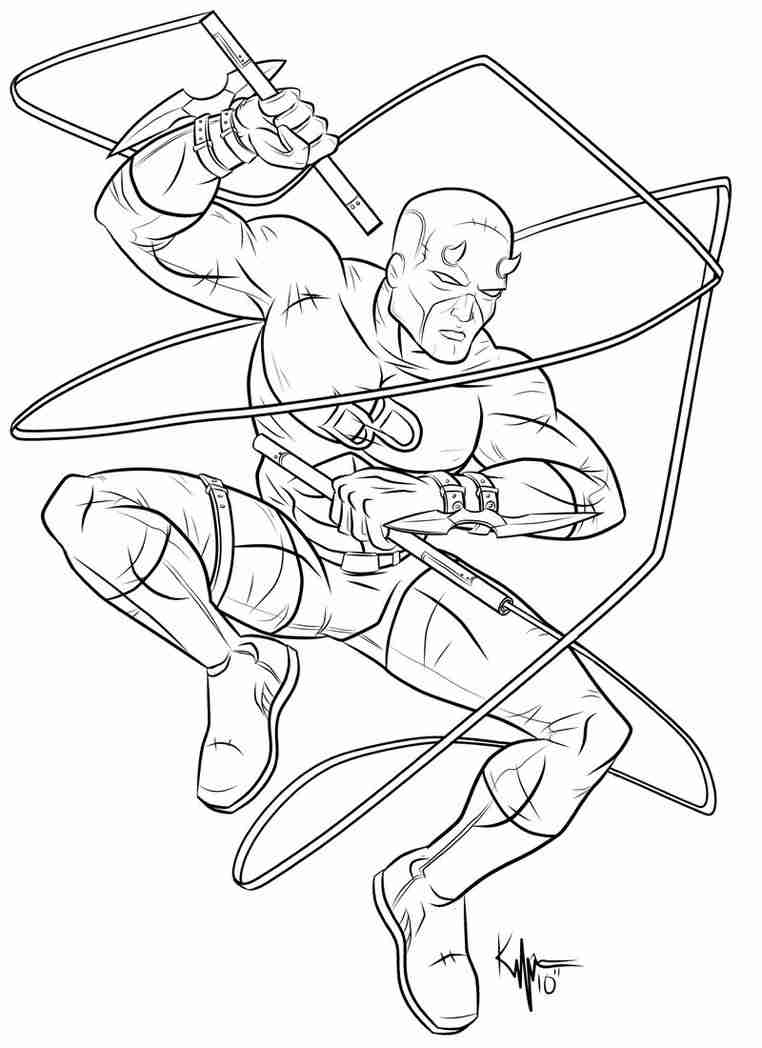762x1048 Daredevil Coloring Pages Outstanding Olegratiy
