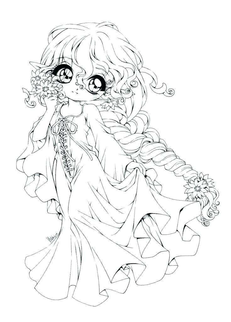 735x1024 Angel Coloring Pages Anime Angel Coloring Pages Cute Anime