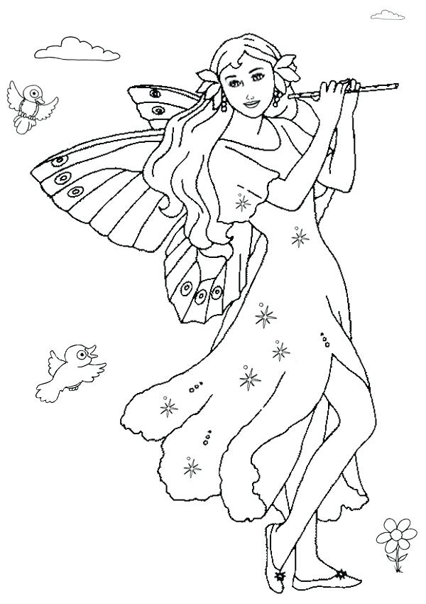 600x850 Free Printable Fairy Coloring Pages For Kids Fairies Coloring