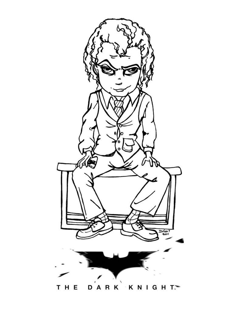 767x1041 Joker Coloring Pages Unique The Dark Knight Joker
