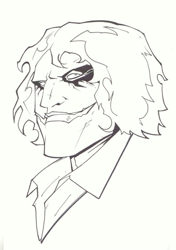 600x854 Sketchy Dark Knight Joker