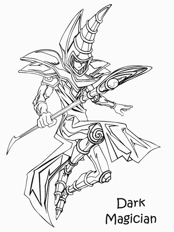600x800 Dark Magician Coloring Pages