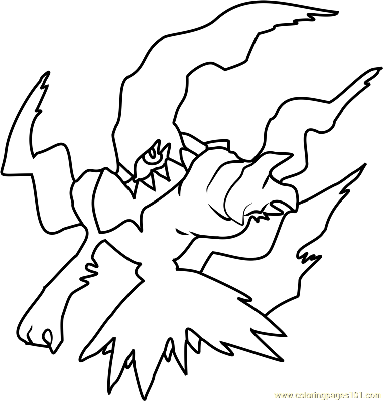 763x800 Darkrai Pokemon Coloring Page