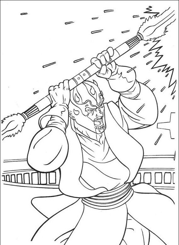 571x782 Star Wars Coloring Pages Darth Maul Coloring Page Star Wars