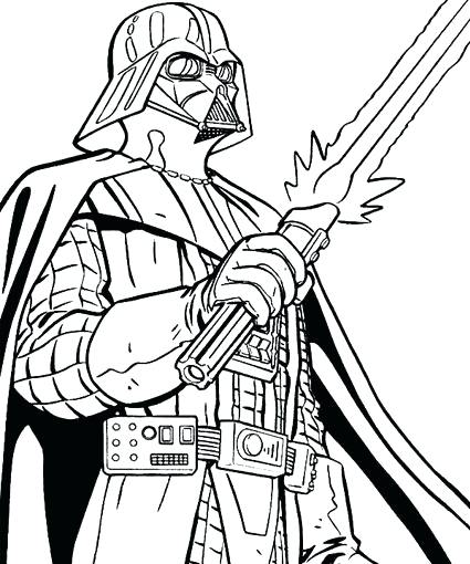 425x510 Star Wars Darth Vader Coloring Pages Printable