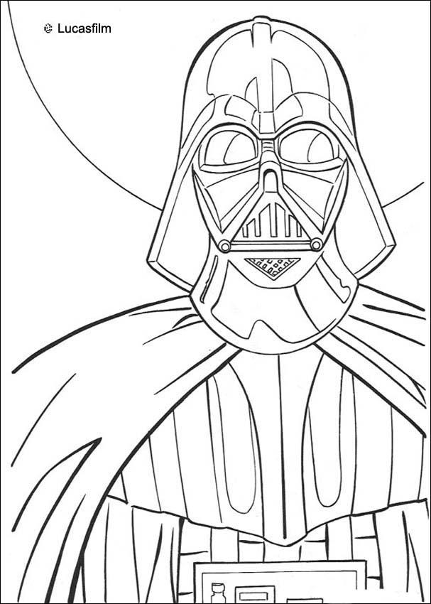 607x850 Darth Vader Coloring Pages Star Wars Online Coloring Sheets