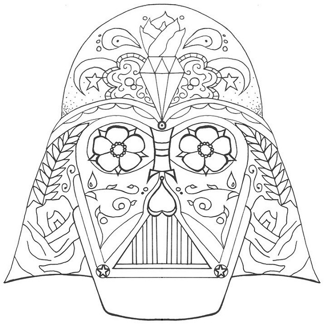 634x640 Darth Vader Coloring Pages Printable Coloring Pages For Kids