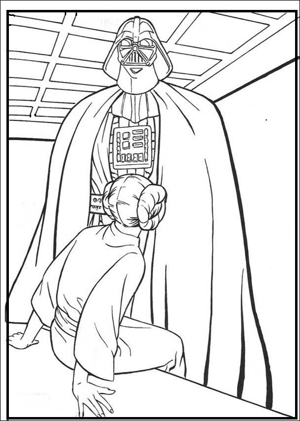 607x850 Darth Vader Coloring Pages Free To Print