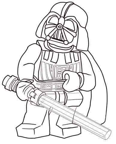 387x480 Lego Darth Vader Coloring Pages