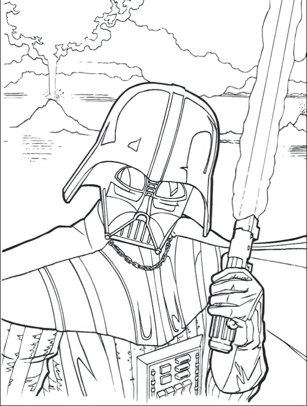 605x800 Star Wars Darth Vader Coloring Pages Printable To Print Pictures