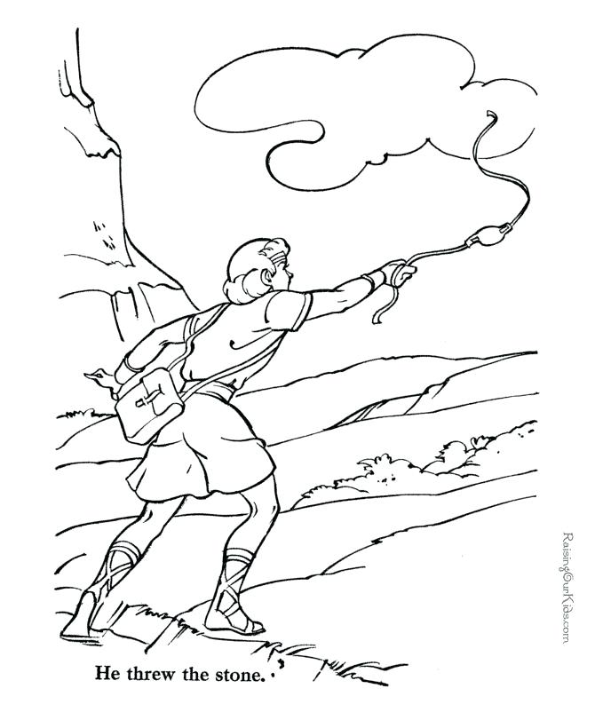 670x820 David And Goliath Coloring Pages Bible