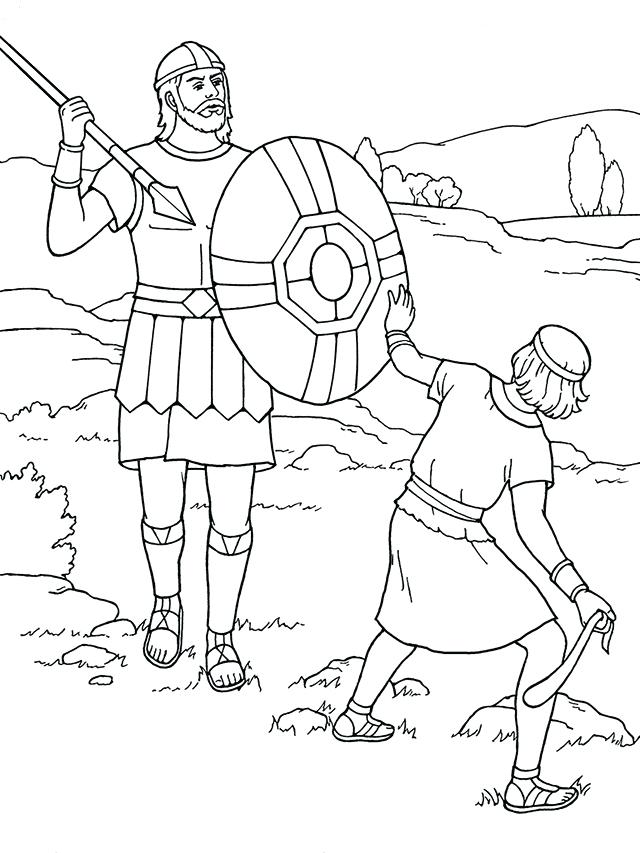 David And Goliath Coloring Page at GetDrawings.com | Free ...