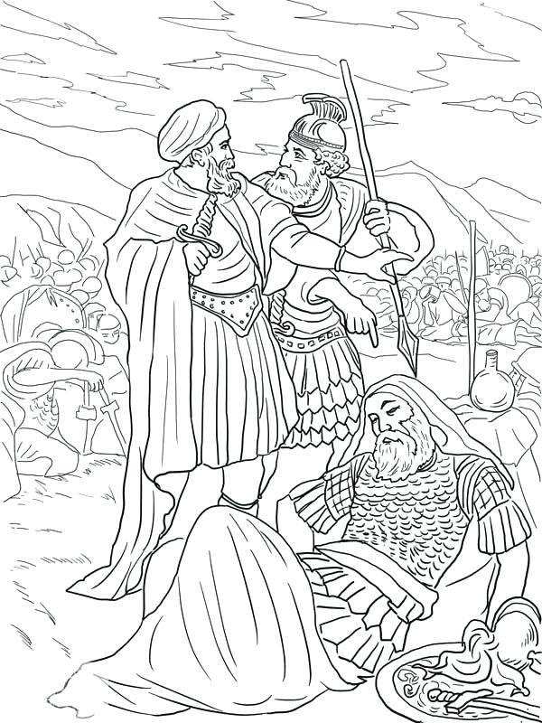 600x800 Coloring King Saul Coloring Page Pages And Little In The Story