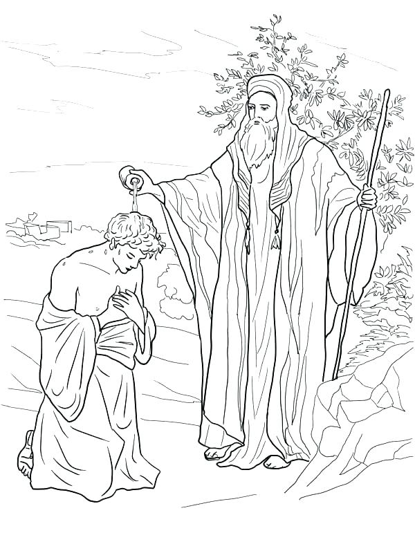 600x800 King Saul Coloring Page
