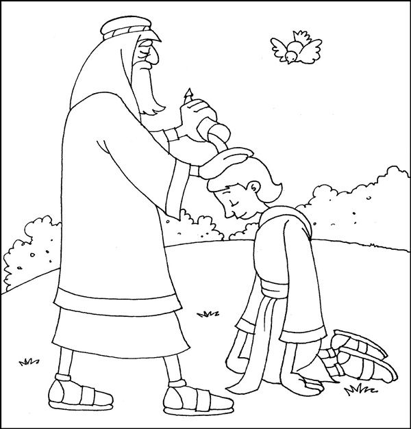 600x627 King David Coloring Page King David Bible Coloring Pages Coloring