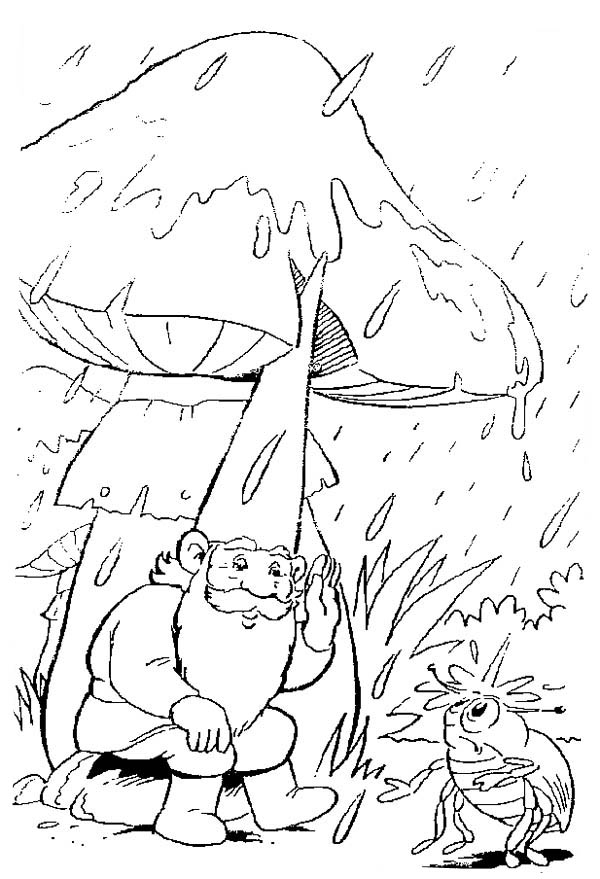 600x879 David The Gnome Greeting To A Ladybug Coloring Pages Batch Coloring