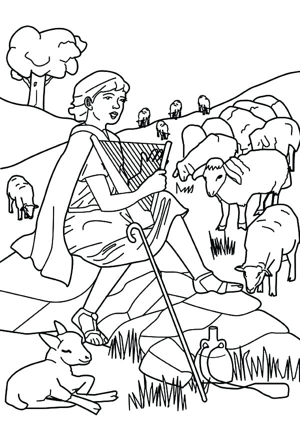 600x849 King David Coloring Pages Simple No Coloring Pages Kids Page