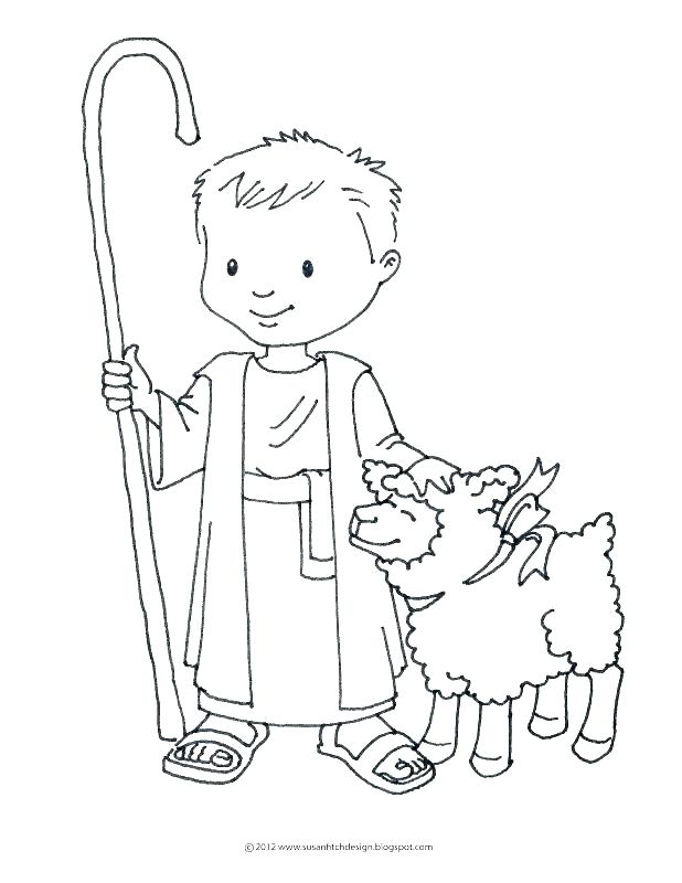 618x800 David The Shepherd Boy Coloring Pages