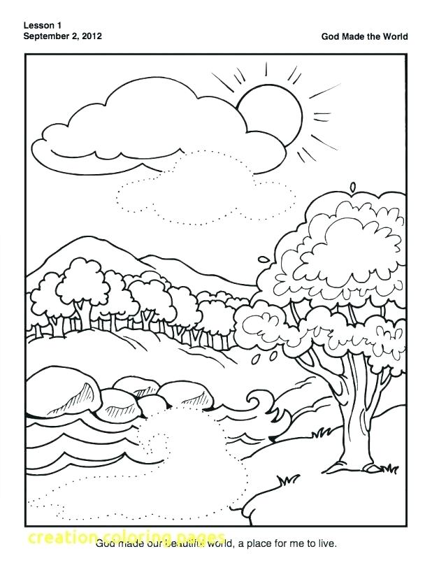 618x825 Days Of Creation Coloring Pages