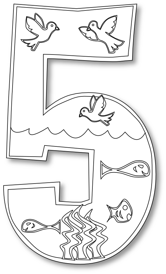 555x915 Days Of Creation Coloring Pages