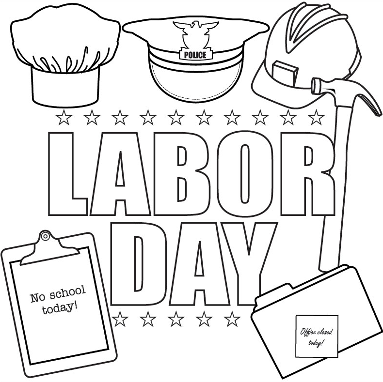 790x789 Labor Day Coloring Page Coloring Book