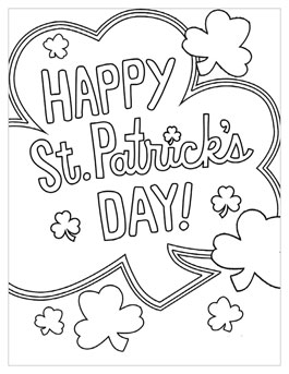 265x343 St Patrick's Day Coloring Pages Hallmark Ideas Inspiration