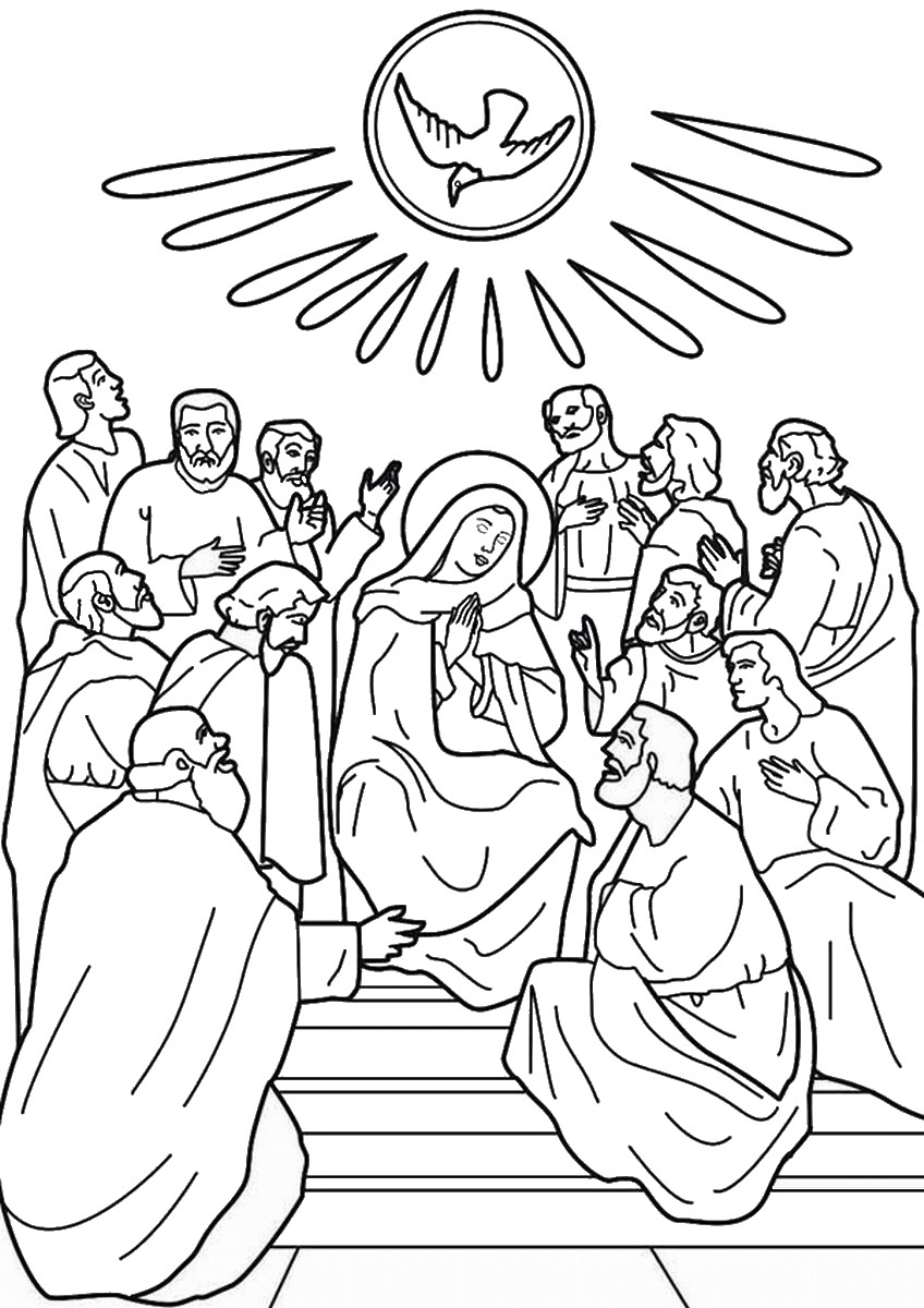 848x1200 Pentecost Coloring