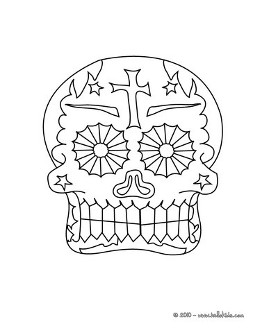 364x470 Mexican Day Of The Dead Coloring Pages