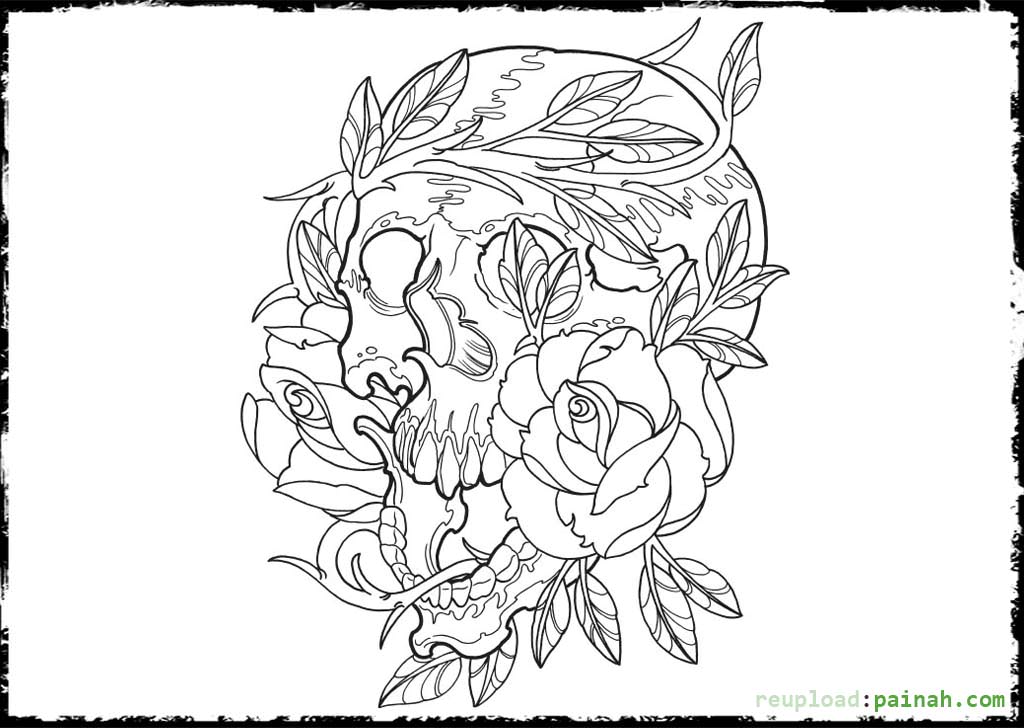 1024x728 Day Of The Dead Coloring Pages