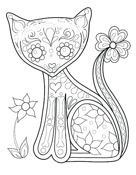 469x600 Day Of The Dead Skeleton Coloring Pages