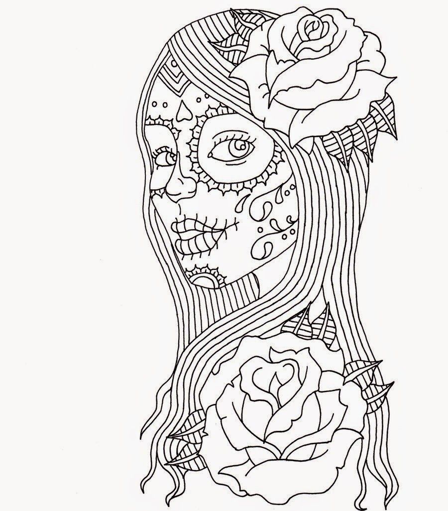 900x1026 Of The Dead Coloring Pages For Adults