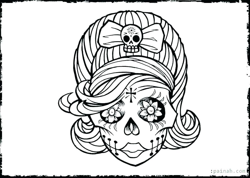 Day Of The Dead Coloring Pages For Adults at GetDrawings | Free download