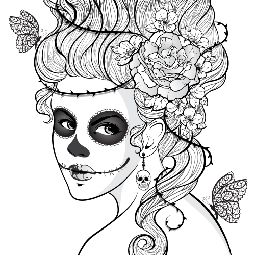 500x500 Day Of The Dead Girl