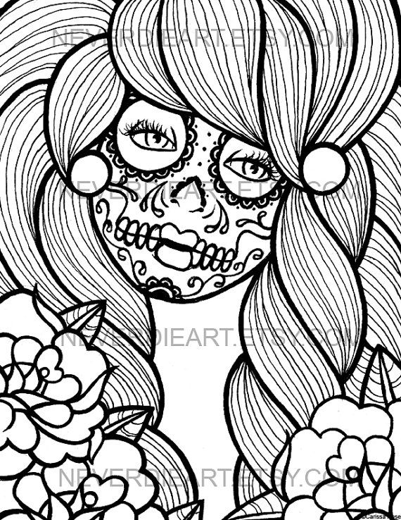 570x738 Digital Download Print Your Own Coloring Book Outline Page
