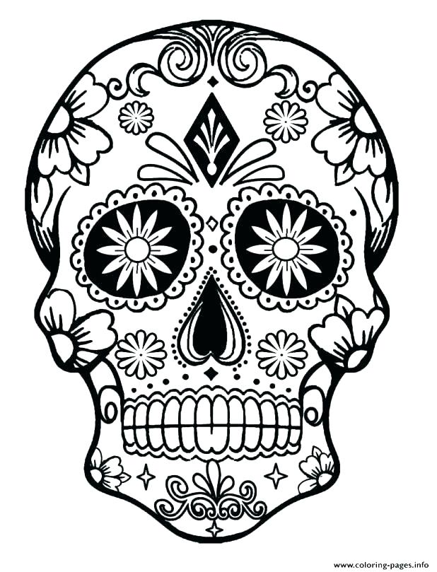 Day Of The Dead Mask Coloring Page at GetDrawings | Free download