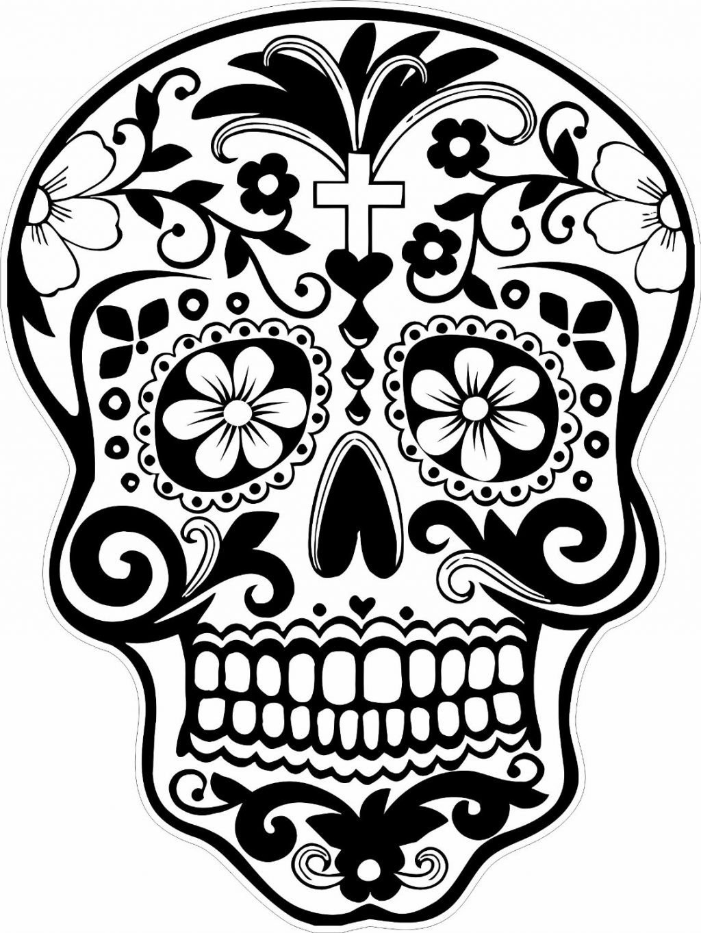 1024x1363 Day Of The Dead Mandala Coloring Pages Fresh Adult Skull Coloring