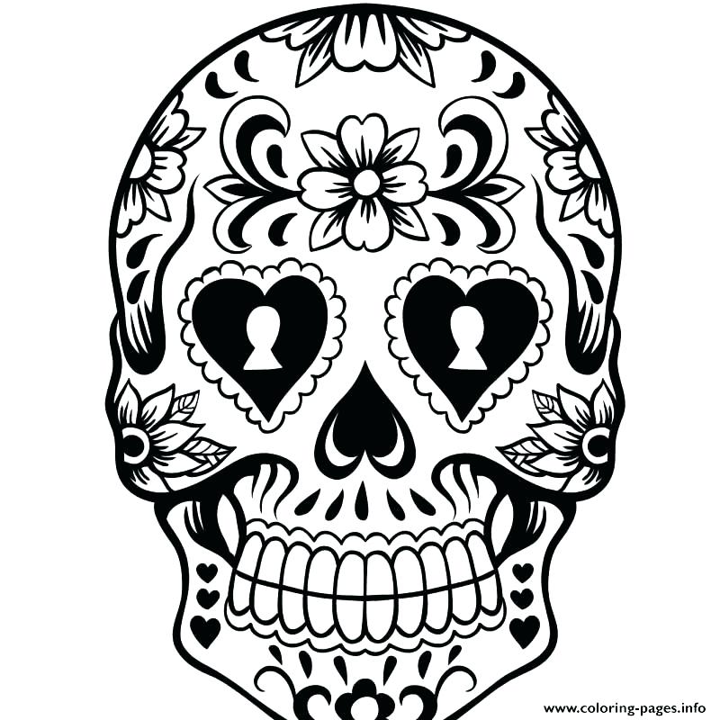 800x800 Day Of The Dead Mask Coloring Page Fun Free Printable Coloring