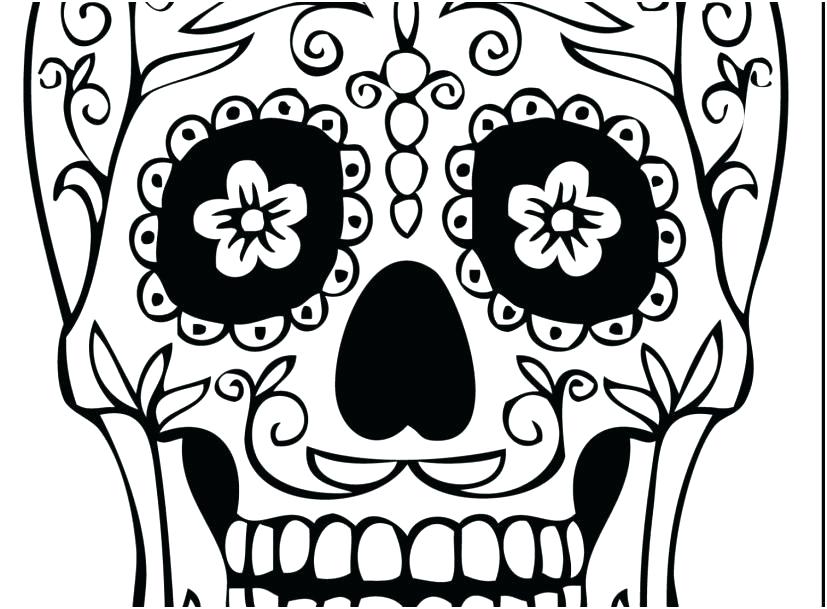 827x609 Dia De Los Muertos Coloring Pages Printable