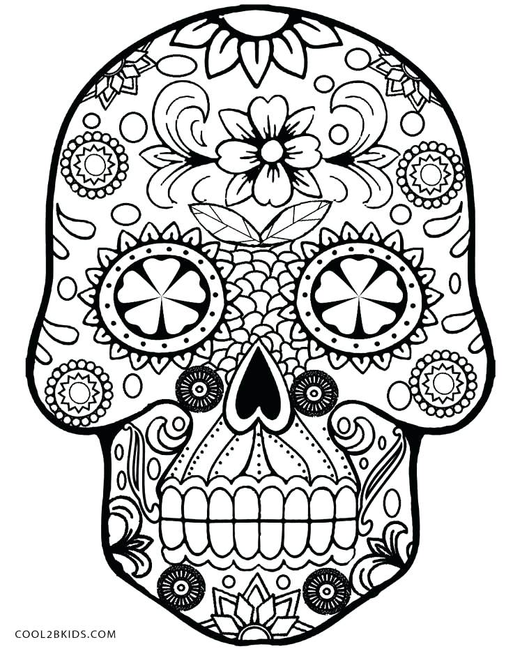 736x930 Printable Skulls Coloring Pages For Kids Skull Coloring Pages Day