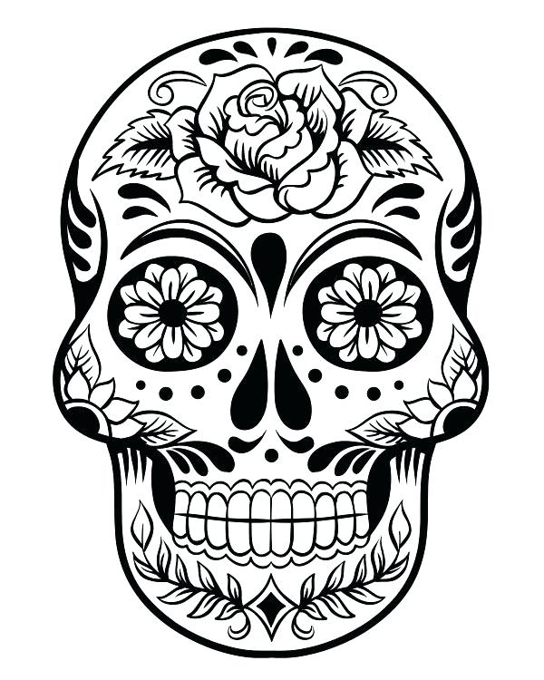600x750 Printable Sugar Skull Coloring Pages Printable Sugar Skulls