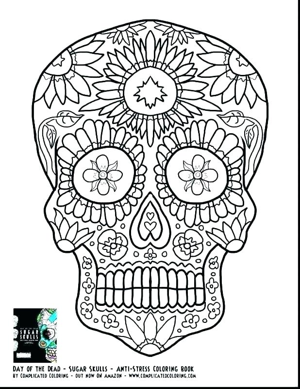 618x800 Coloring Pages Sugar Skulls Free Day Of The Dead Coloring Pages